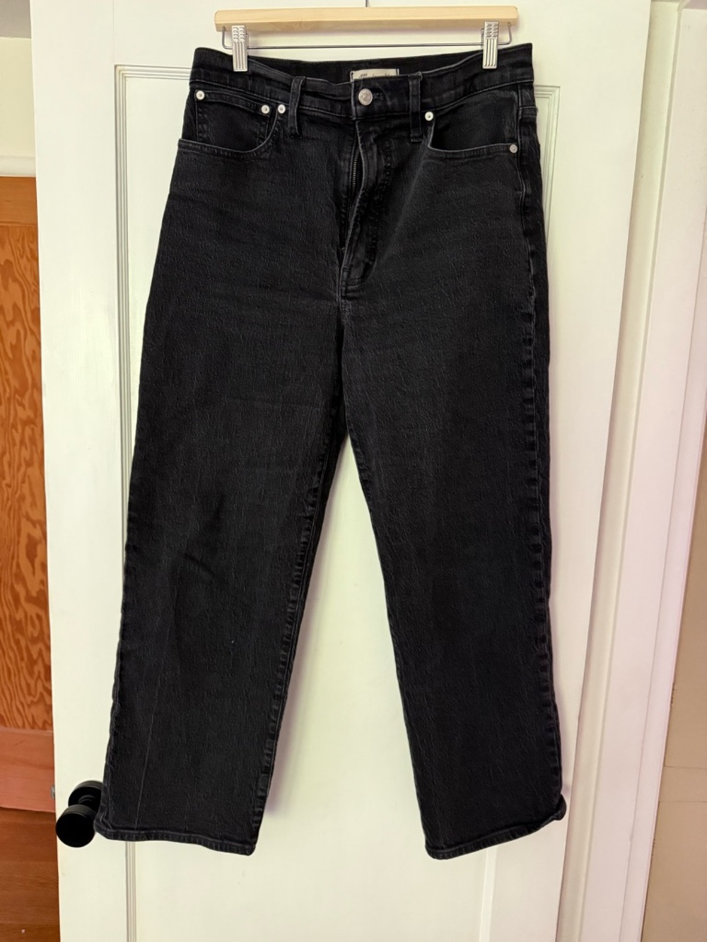Madewell perfect vintage wide leg Black Jeans